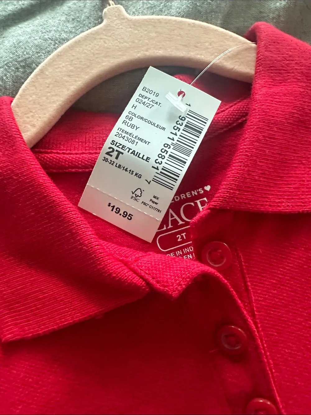 The Children's Place Navy & Red Polo Ruffle Skater Dresses - Picture 2 of 4